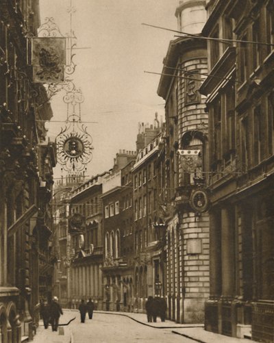 I vecchi segni sono tornati a Lombard Street, c1935 da W. Whiffin