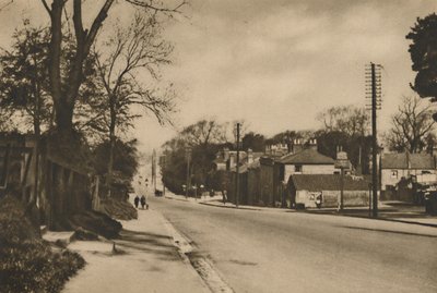 Dove la strada romana per Dover attraversa Shooters Hill oltre Blackheath, circa 1935 da W. Whiffin