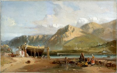 Scena sul Traeth Bach, Galles del Nord da W Williams
