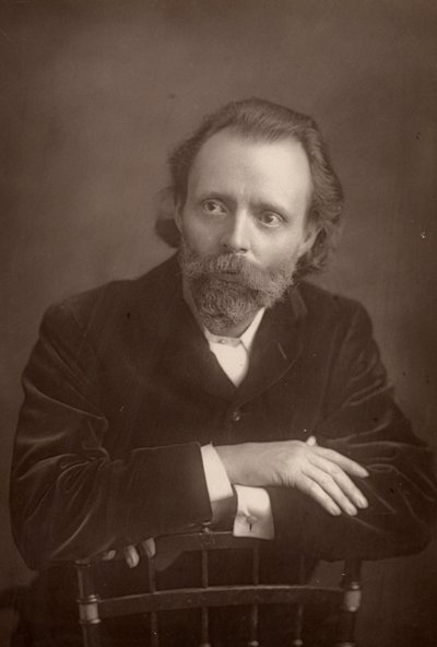 Thomas Henry Hall Caine, romanziere inglese da W. and D. (after) Downey