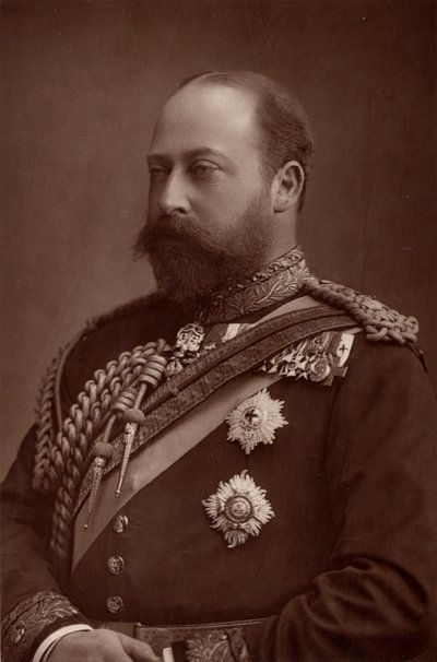 Edoardo VII (1841-1910) re del Regno Unito dal 1901, mentre era ancora Principe di Galles da W. and D. (after) Downey