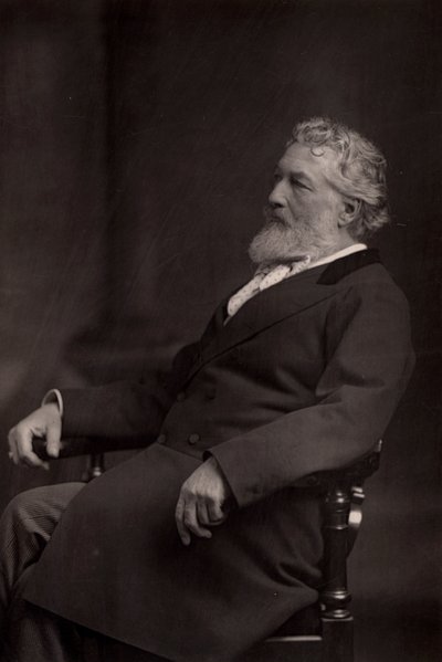 Frederick o Frederic, Lord Leighton (1830-1896) pittore e scultore inglese nato a Scarborough, Yorkshire. Presidente della Royal Academy 1878-1896 (woodburytype) da W. and D. (after) Downey