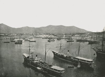 Veduta generale del porto, Palermo, Sicilia, Italia, 1895 da W and S Ltd
