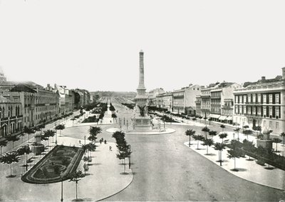 Piazza dei Restauratori, Lisbona, Portogallo, 1895 da W and S Ltd