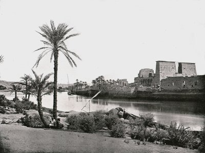Tempio di Iside, Philae, Egitto, 1895 da W and S Ltd