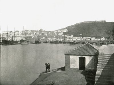 La città e il porto di Malaga, Spagna, 1895 da W and S Ltd