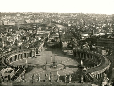 Vista dalla cupola di San Pietro, Roma, Italia, 1895 da W and S Ltd
