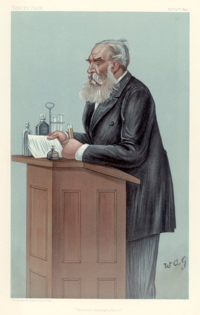 Thomas Stevenson, scienziato forense britannico, 1899 da Wag