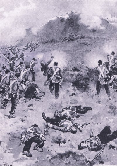 Assalto al Redan, illustrazione da British Battles on Land and Sea, 1915 da Wal Paget