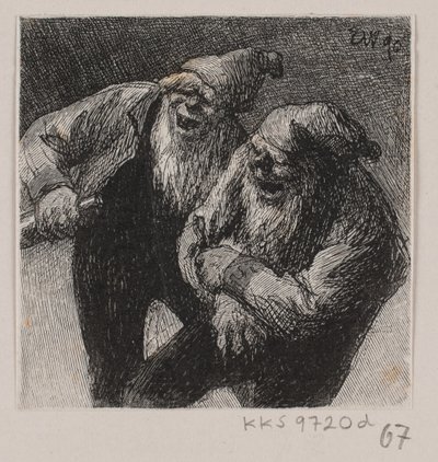 Due elfi sorridenti da Waldemar Bøhme