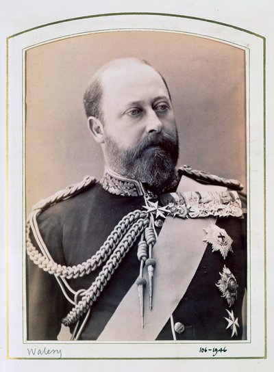 Re Edoardo VII quando era Principe di Galles, c1884-1898 da Walery