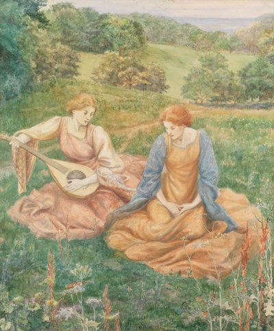 Il liutista (acquerello) da Walford Graham Robertson