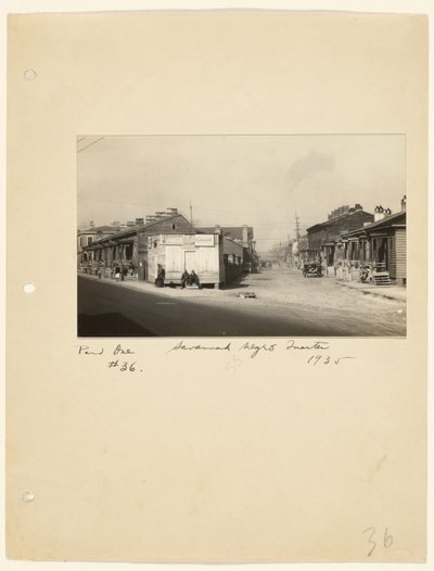 Savannah Negro Quarter da Walker Evans