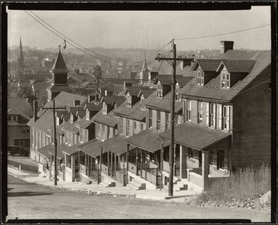 Case bifamiliari a Bethlehem, Pennsylvania da Walker Evans