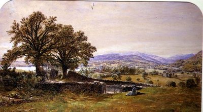 Signora in un paesaggio, Ambleside da Waller Hugh Paton