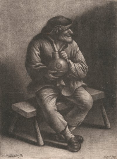 Uomo con una brocca da Wallerant Vaillant