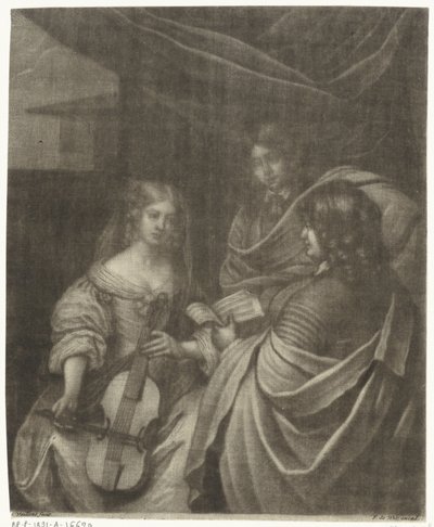 Ragazza con un violoncello da Wallerant Vaillant