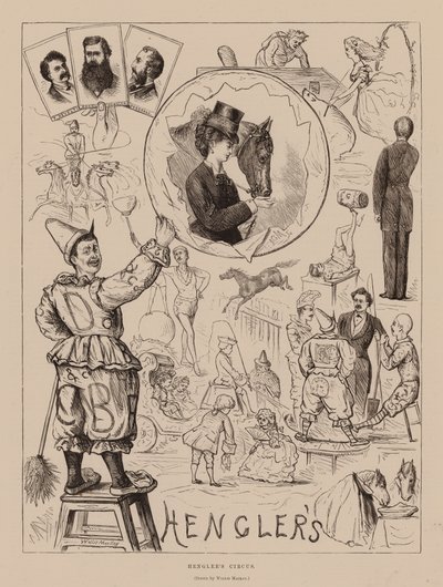 Il circo di Hengler (incisione) da Wallis Mackay
