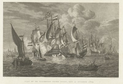 La battaglia dello Zuiderzee contro Bossu, 1573 da Walraad Nieuwhoff
