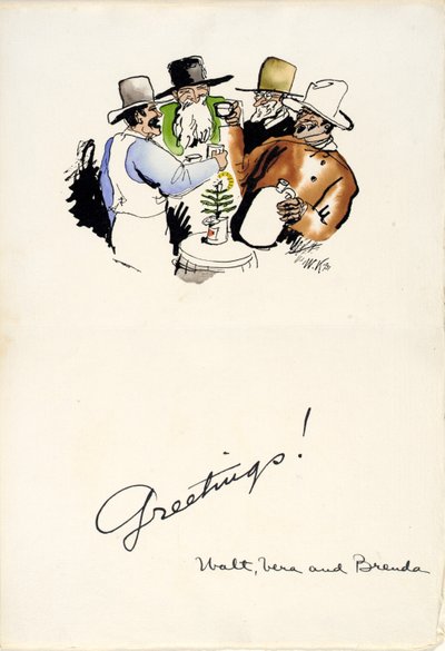 Auguri di Natale 1931 da Walt Kuhn