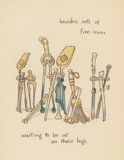 Illustrazione per Legends for Lionel di Walter Crane (litografia a colori) da Walter (after) Crane