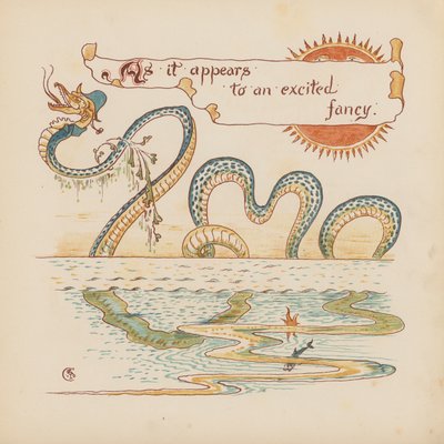 Illustrazione per Pothooks and Perseverance di Walter Crane da Walter (after) Crane