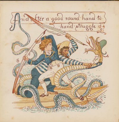 Illustrazione per Pothooks and Perseverance di Walter Crane da Walter (after) Crane