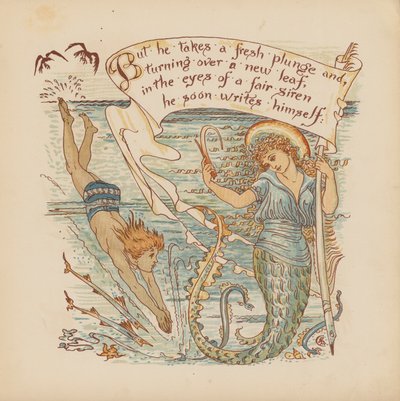 Illustrazione per Pothooks and Perseverance di Walter Crane da Walter (after) Crane