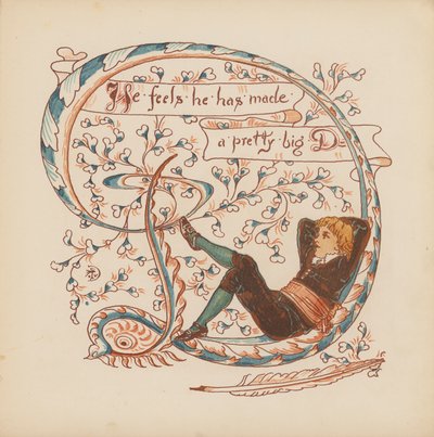 Illustrazione per Pothooks and Perseverance di Walter Crane da Walter (after) Crane