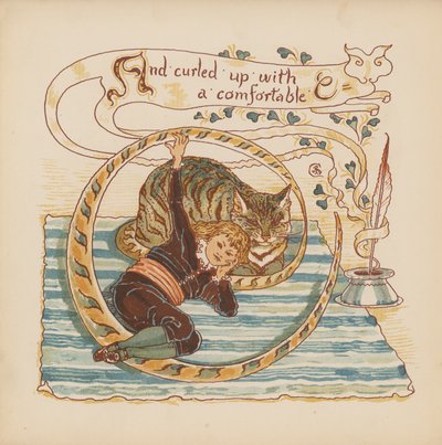 Illustrazione per Pothooks and Perseverance di Walter Crane da Walter (after) Crane