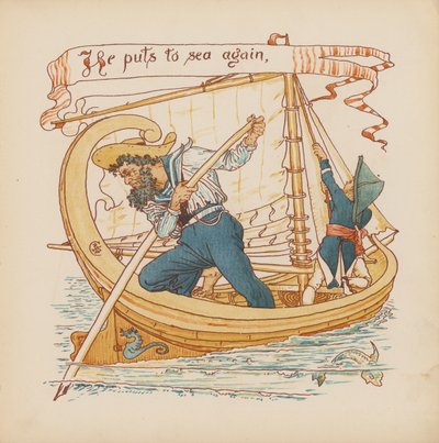 Illustrazione per Pothooks and Perseverance di Walter Crane da Walter (after) Crane