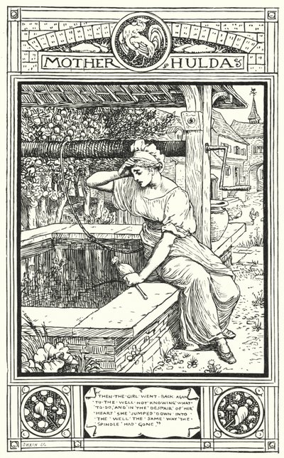 Madre Hulda (incisione) da Walter (after) Crane