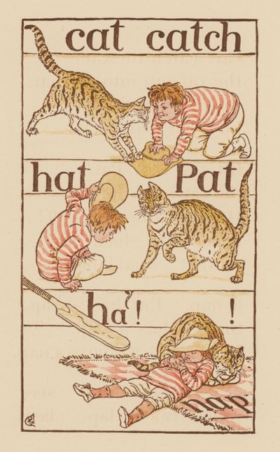 Pagina da The Golden Primer da Walter (after) Crane