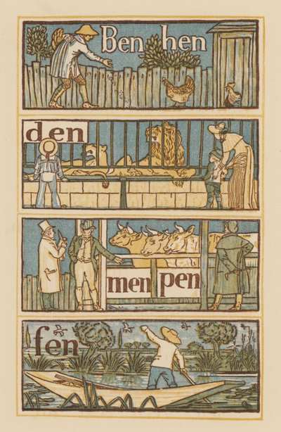 Pagina da The Golden Primer da Walter (after) Crane