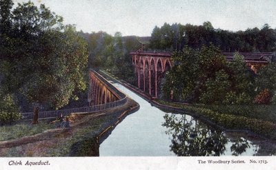 Acquedotto di Chirk, Chirk, Wrexham, Galles da Walter Bentley Woodbury