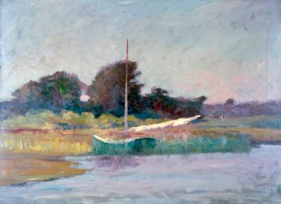 Barca solitaria, c1868-1917 da Walter Clark