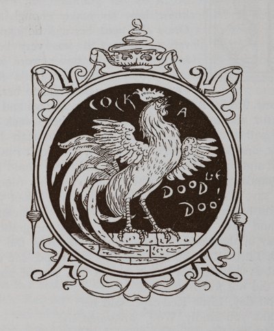 Un gallo che canta da Walter Crane