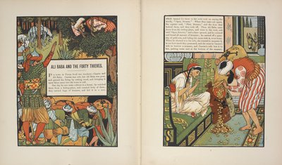 Ali Baba e i quaranta ladroni da Walter Crane