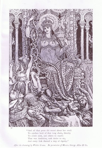 E tutta quella folla si radunò intorno a lei da Walter Crane
