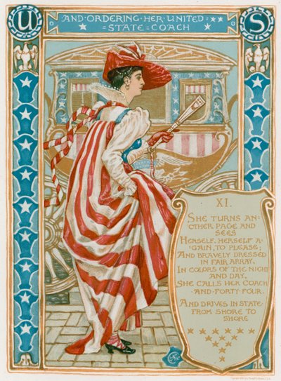 E ordinando la sua carrozza degli Stati Uniti da Walter Crane
