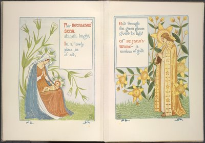 Stella di Betlemme e iperico da Walter Crane