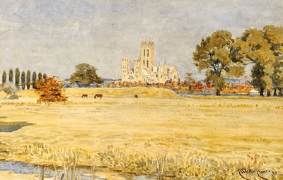 Cattedrale di Canterbury dai prati, 1894 da Walter Crane