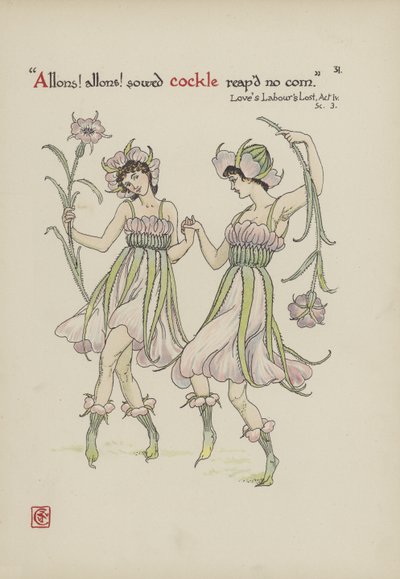 Fiori dal giardino di Shakespeare da Walter Crane
