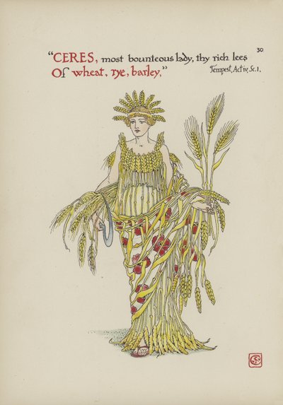 Fiori dal giardino di Shakespeare da Walter Crane