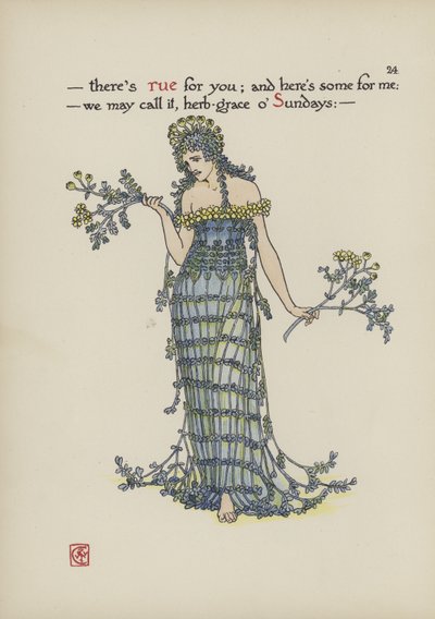 Fiori dal giardino di Shakespeare da Walter Crane