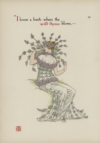 Fiori dal giardino di Shakespeare da Walter Crane