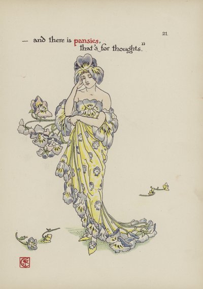 Fiori dal giardino di Shakespeare da Walter Crane