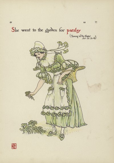 Fiori dal giardino di Shakespeare da Walter Crane