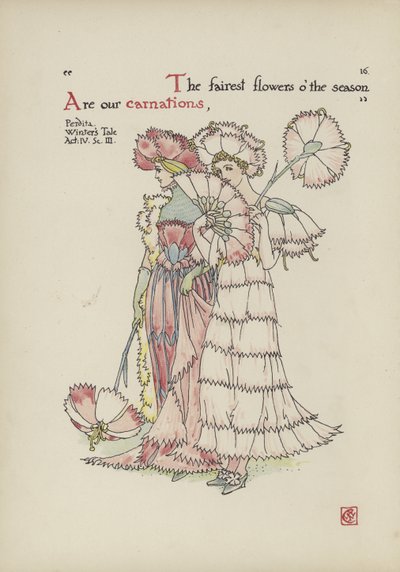 Fiori dal giardino di Shakespeare da Walter Crane
