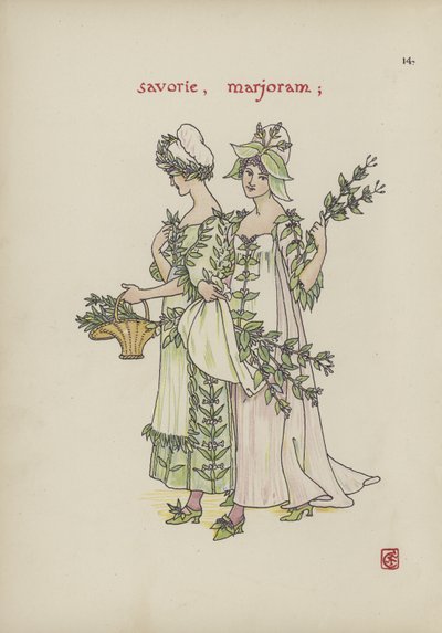 Fiori dal giardino di Shakespeare da Walter Crane